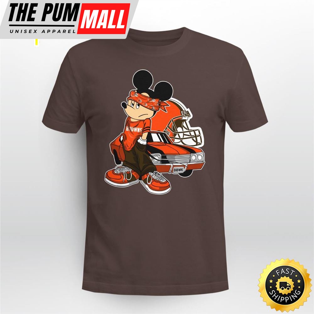 Mickey Mouse Cleveland Browns Super Cool Mickey Mouse 100 Year Anniversary Shirt