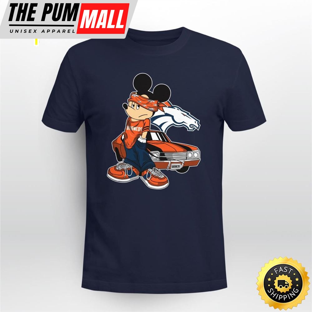 Mickey Mouse Denver Broncos Super Cool Mickey Mouse 100 Year Anniversary Shirt