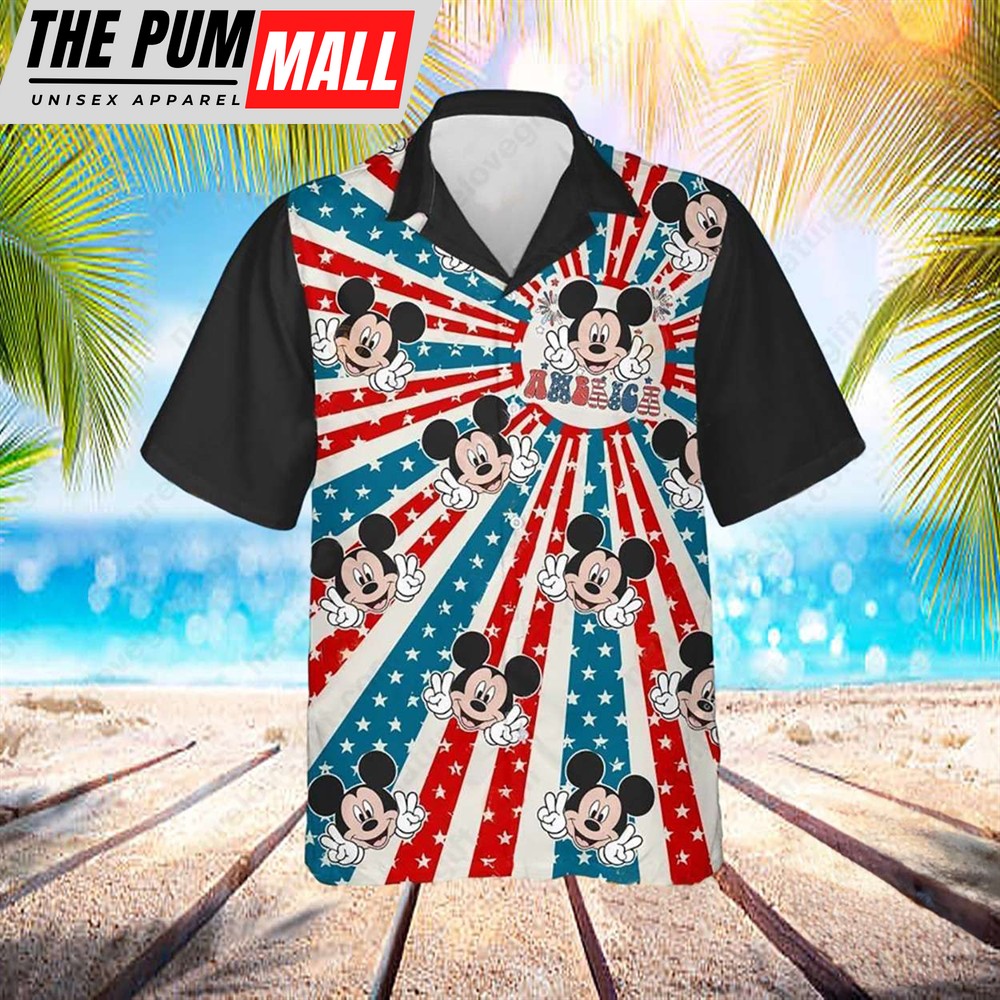 Mickey Mouse Fourth Of July Disney Happy 4th of July Hawaiian Shirt
