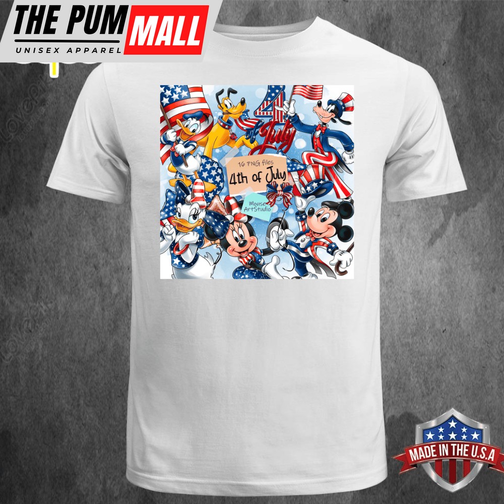 Mickey Mouse July 4th, American Independence Day T-shirt Unisex