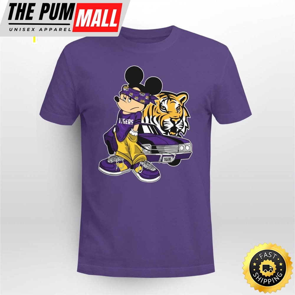 Mickey Mouse LSU Tigers Super Cool Mickey Mouse 100 Year Anniversary Shirt