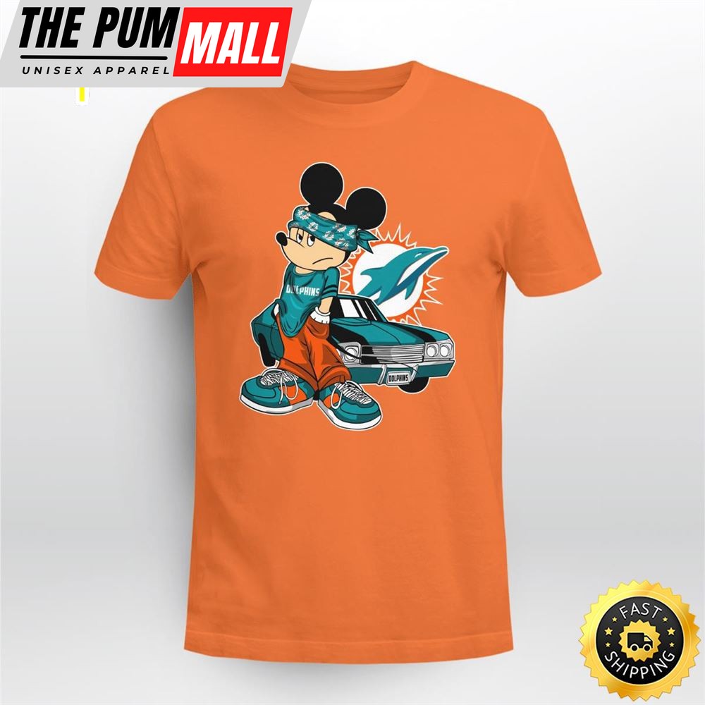 Mickey Mouse Miami Dolphins Super Cool Mickey Mouse 100 Year Anniversary Shirt