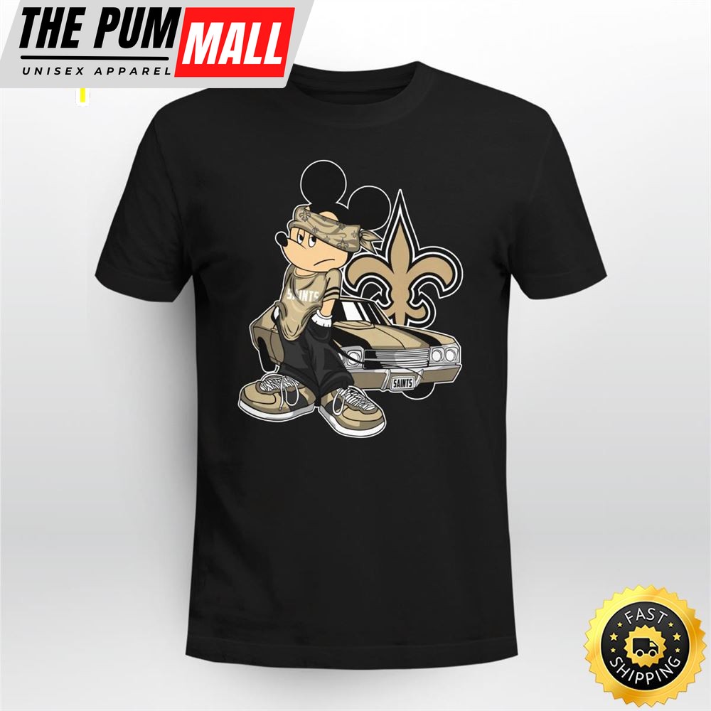 Mickey Mouse New Orleans Saints Super Cool Mickey Mouse 100 Year Anniversary Shirt