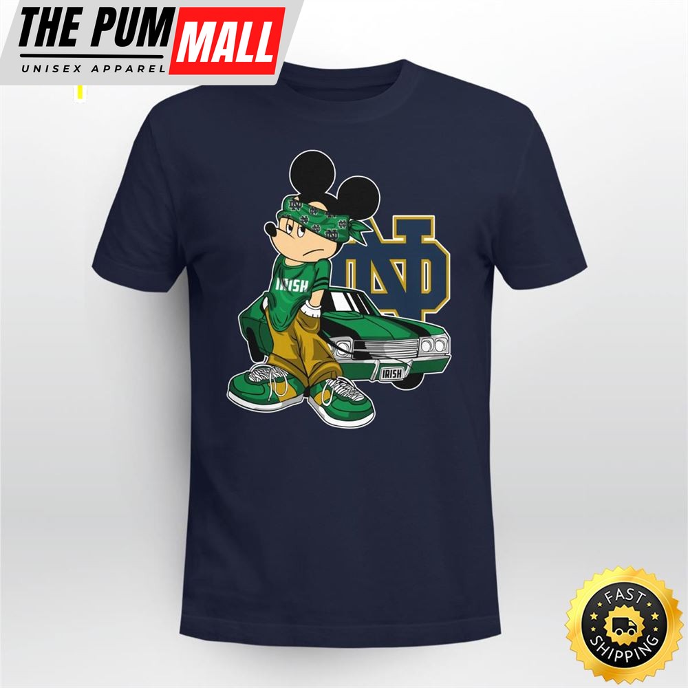 Mickey Mouse Notre Dame Fighting Irish Super Cool Mickey Mouse 100 Year Anniversary Shirt
