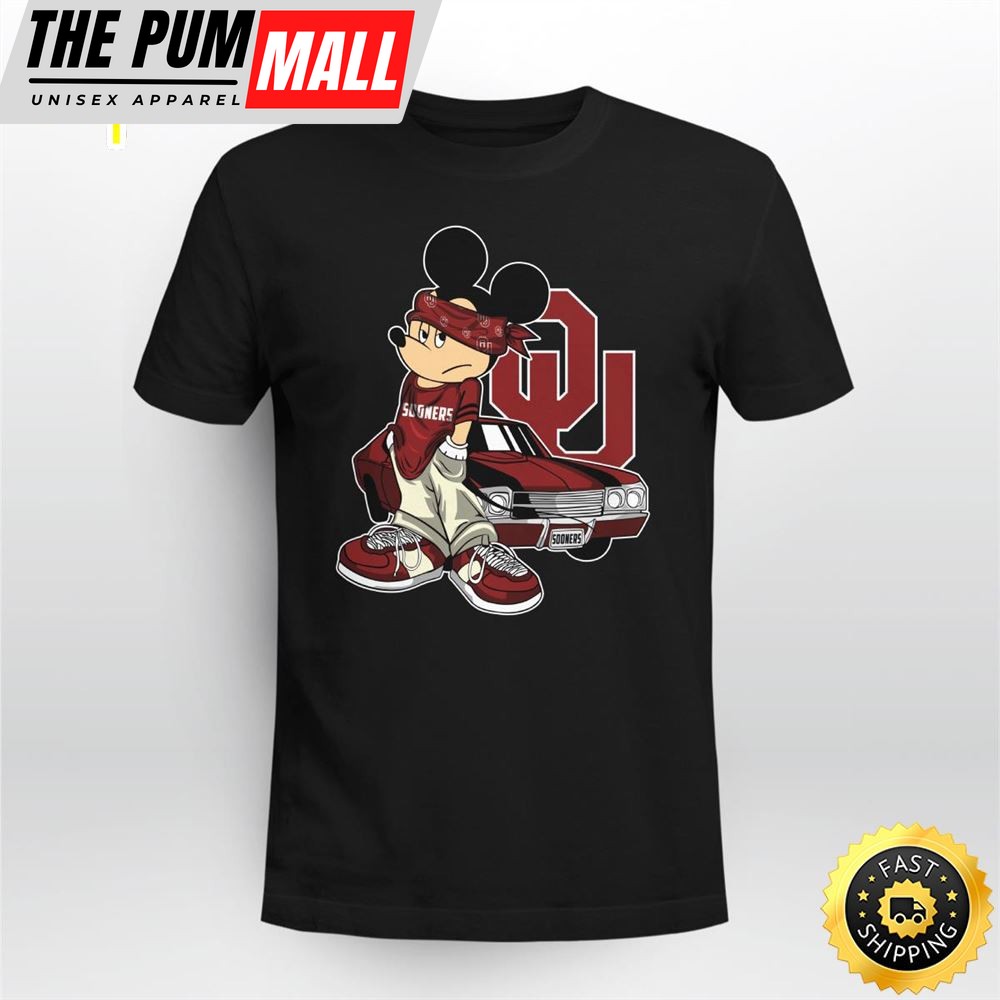 Mickey Mouse Oklahoma Sooners Super Cool Mickey Mouse 100 Year Anniversary Shirt