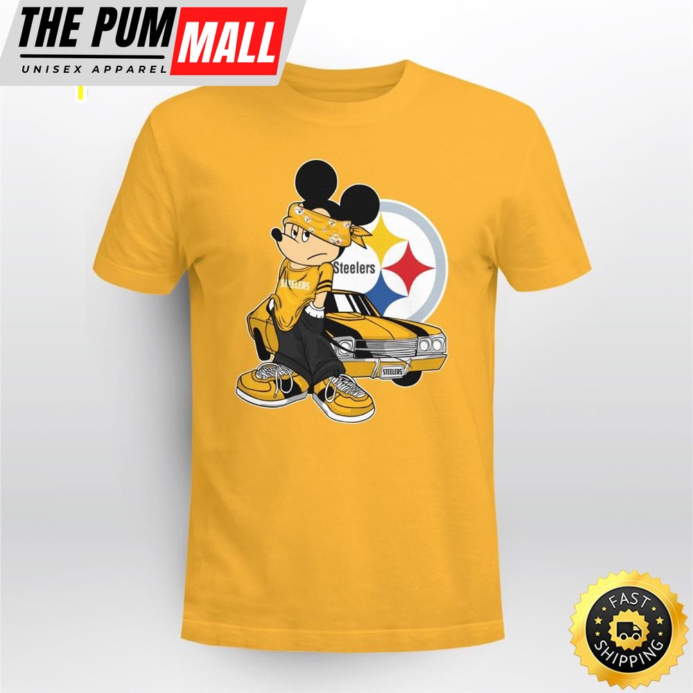 Mickey Mouse Pittsburgh Steelers Super Cool Mickey Mouse 100 Year Anniversary Shirt