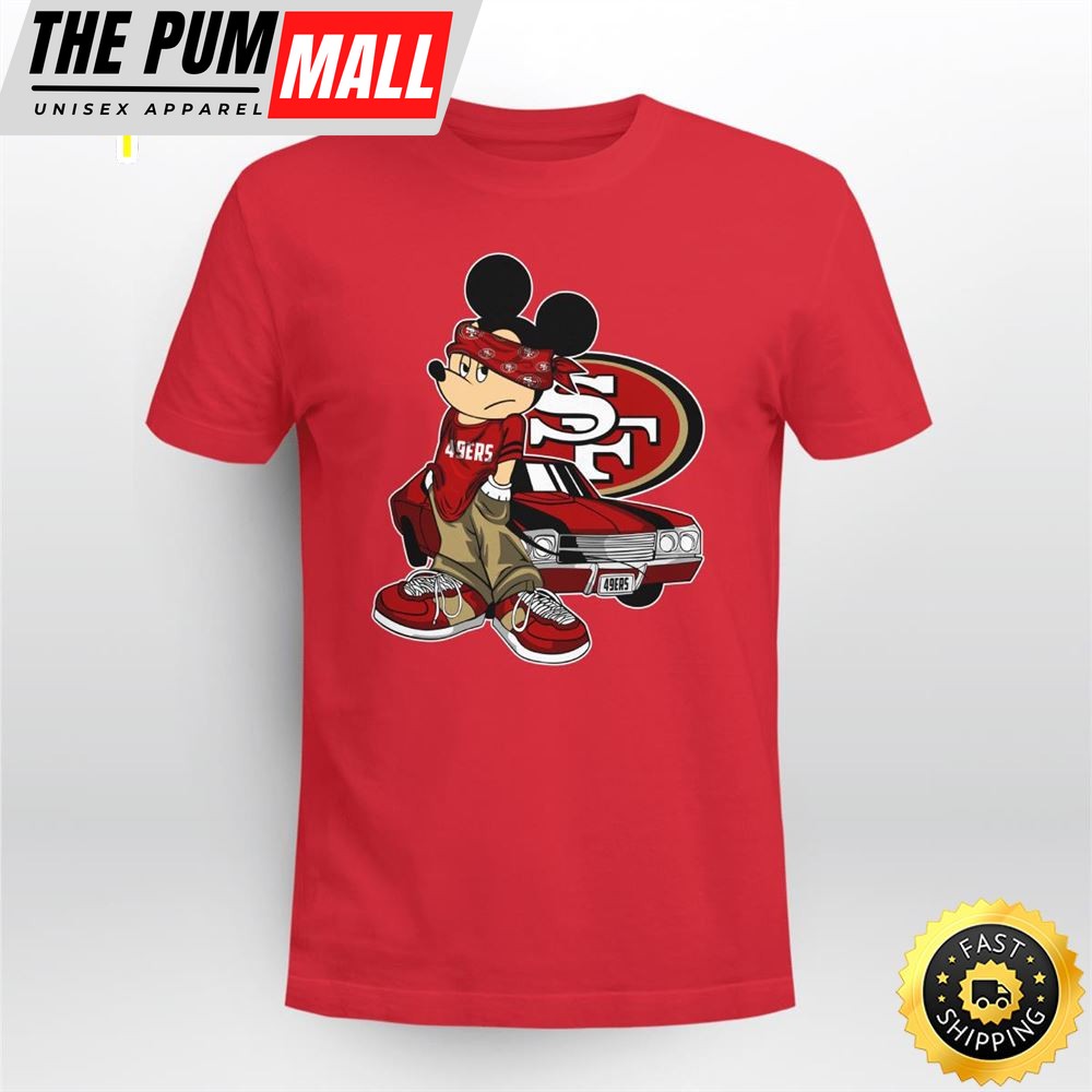 Mickey Mouse San Francisco 49ers Super Cool Mickey Mouse 100 Year Anniversary Shirt