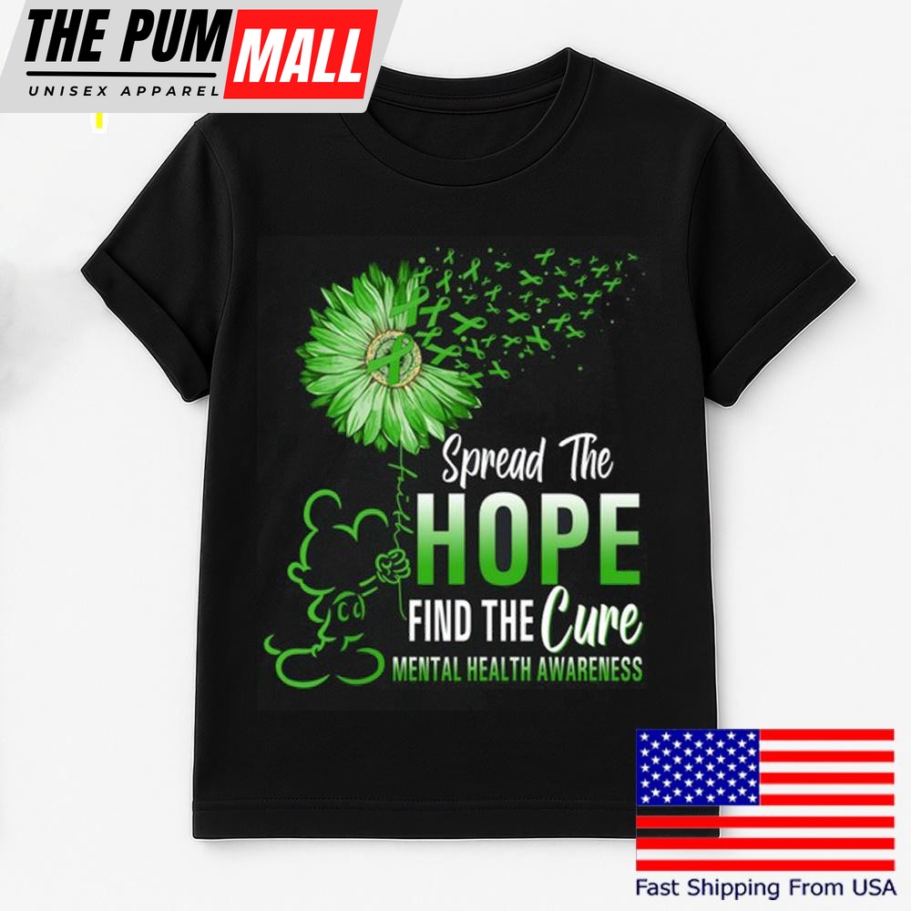 Mickey Mouse Spread The Hope Find The Cure Mental Health Awareness T Shirt