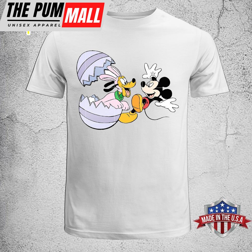 Mickey & Pluto Easter Unisex T-Shirt