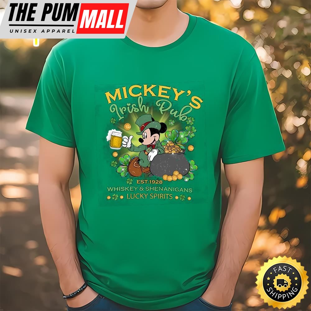 Mickeys Irish Pub Disney St. Patricks Day Shirt