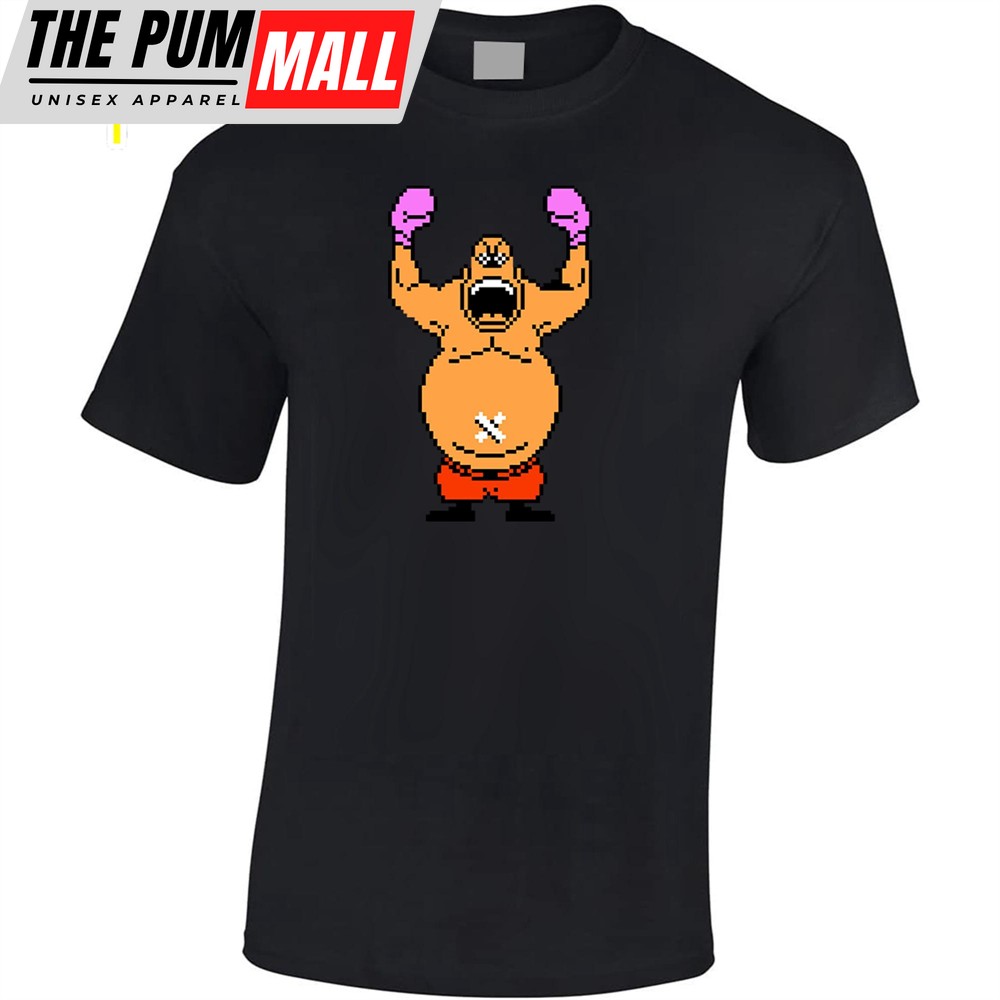 Mike Tysons Punchout King Hippo T-Shirt Black