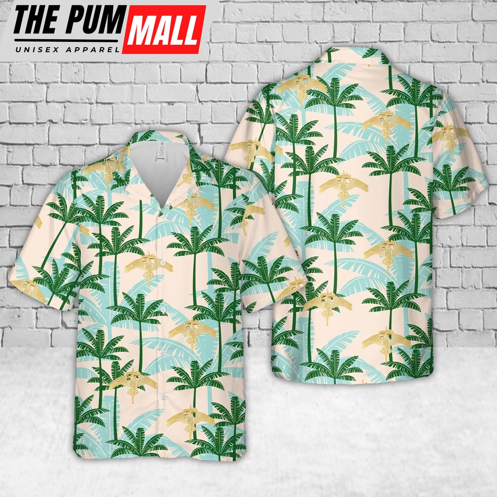 Military Hawaiian Shirt, US Marine Corps Marine Special Operator Insignia Hawaiian Shirt