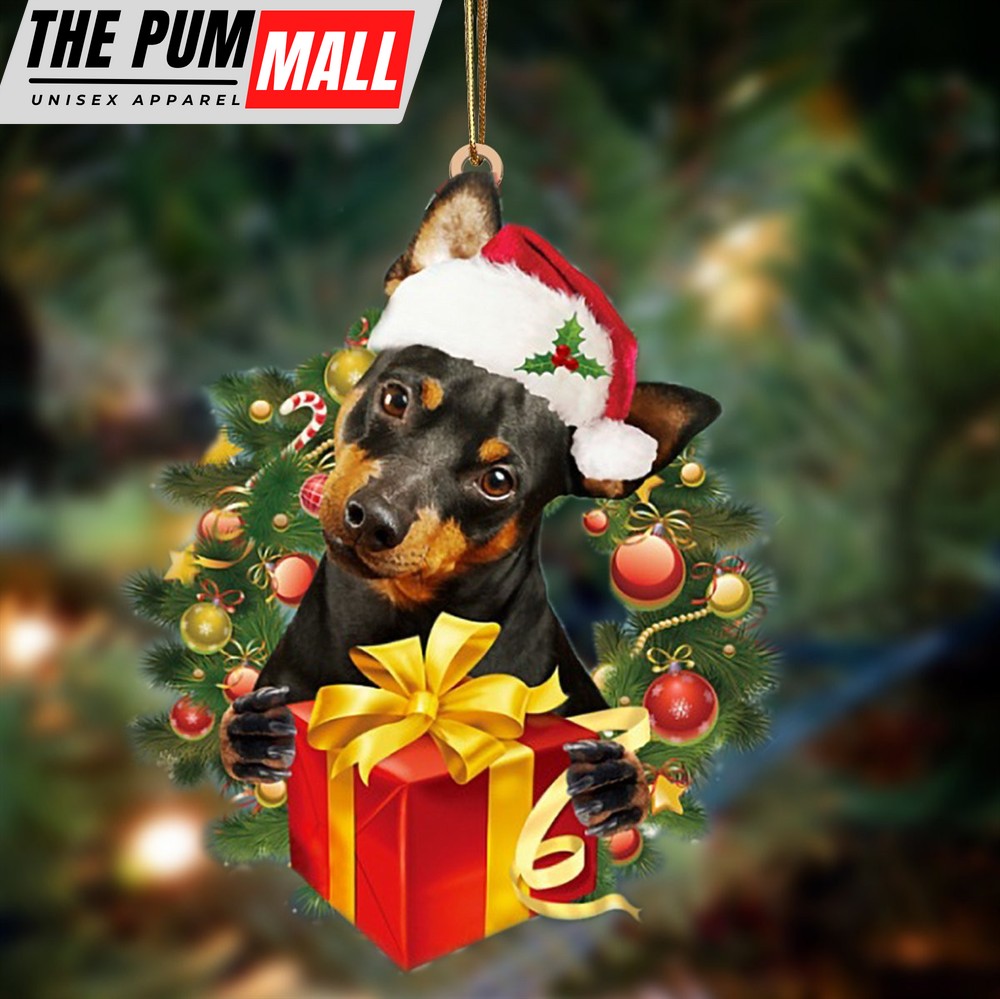 Miniature Pinscher Give Gifts Hanging Ornament – Flat Acrylic Dog Ornament – Dog Lovers Gifts For Him Or Her Limited Edition