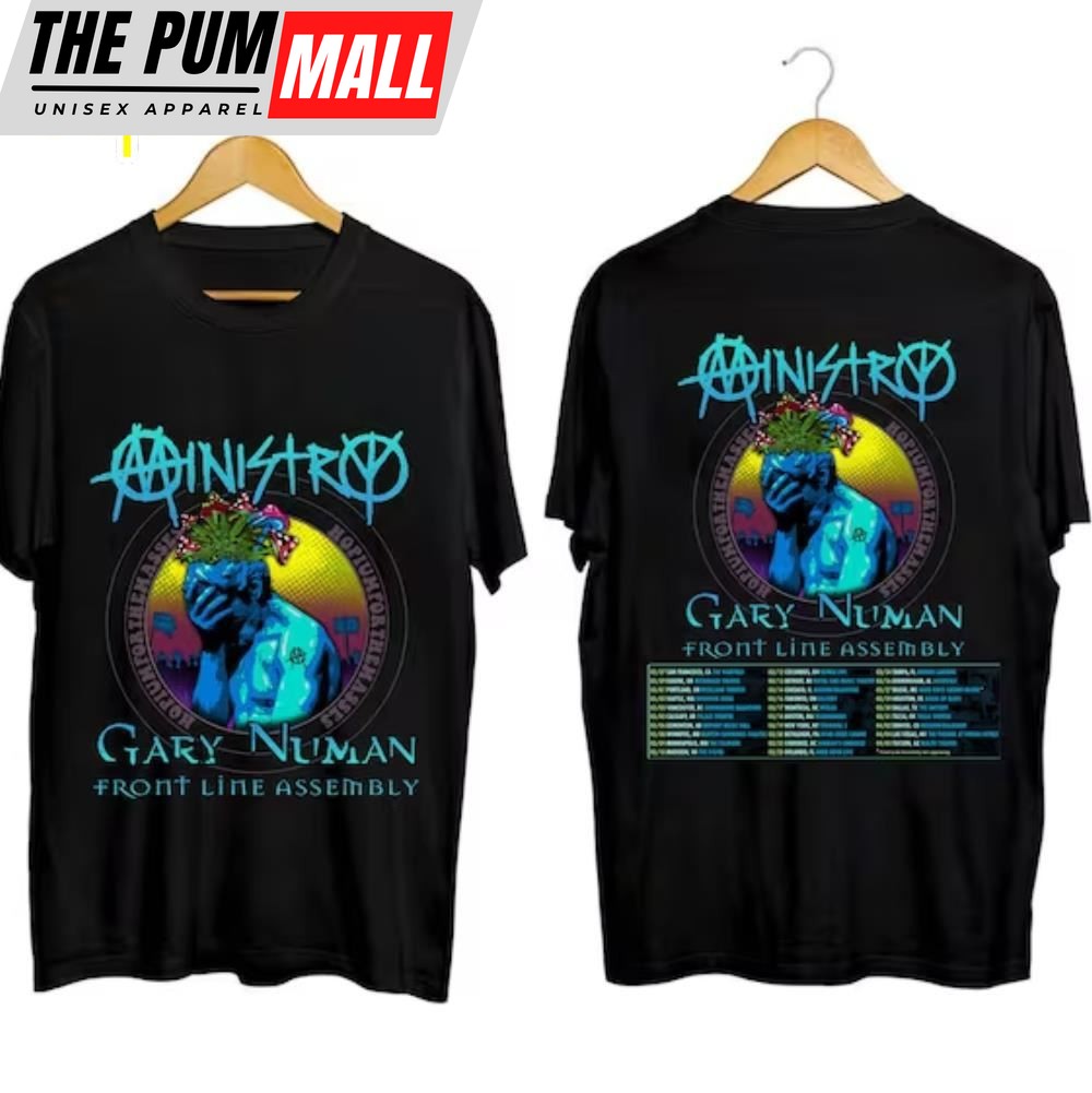 Ministry Spring 2024 Tour With Gary Numan and Front Line Assembly Shirt