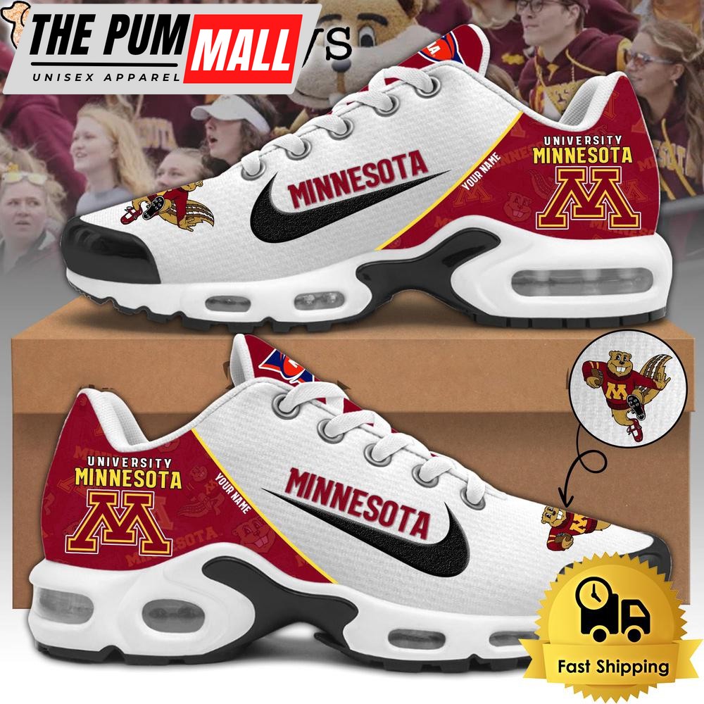 Minnesota Golden Gophers Football Mascot Symbol Custom Air Max Plus Shoes