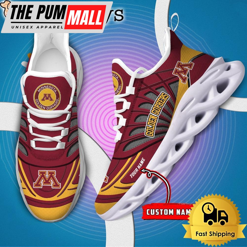 Minnesota Golden Gophers NCAA Custom Max Soul Shoes Sneaker