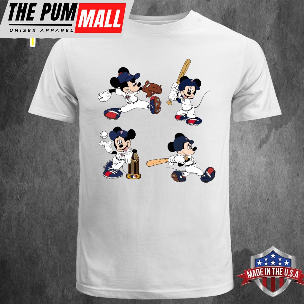 Minnesota Twins Disney Mickey Mouse Team Unisex T-shirt