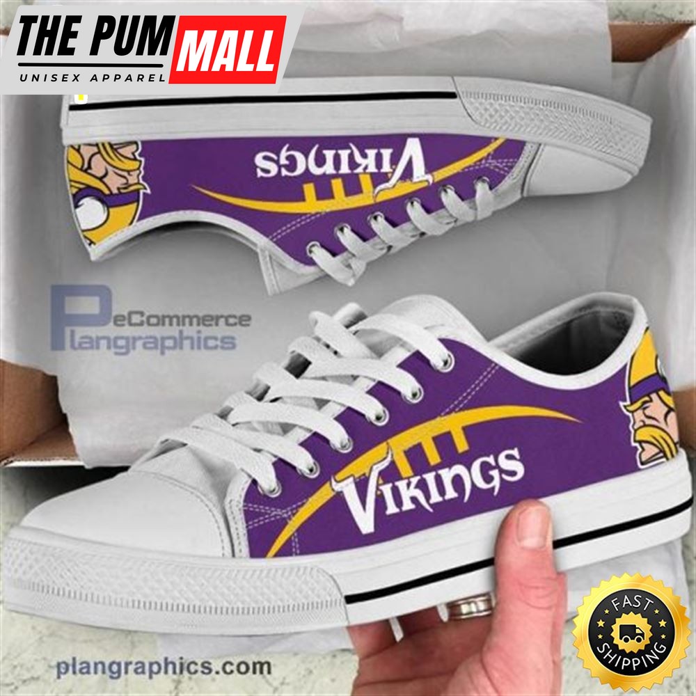 Minnesota Vikings Canvas Canvas Sneaker Low Top