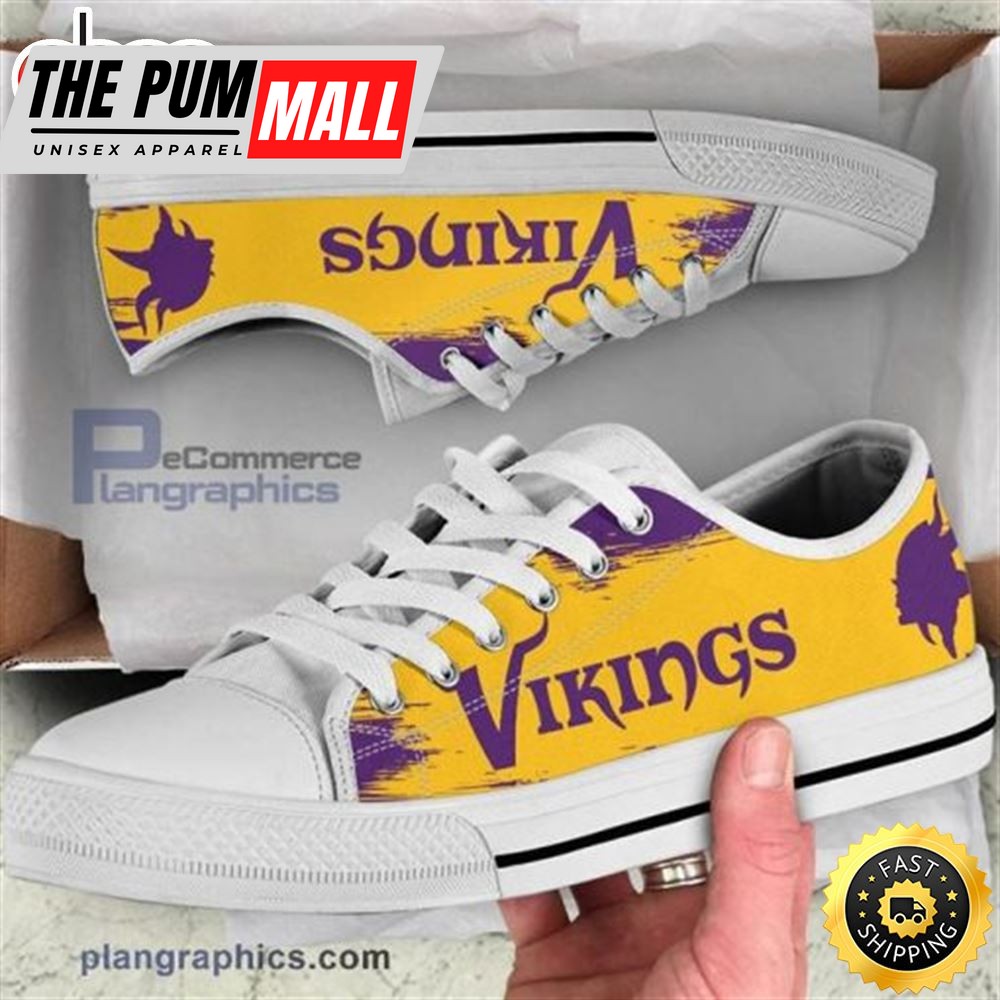 Minnesota Vikings Canvas Low Top Shoes