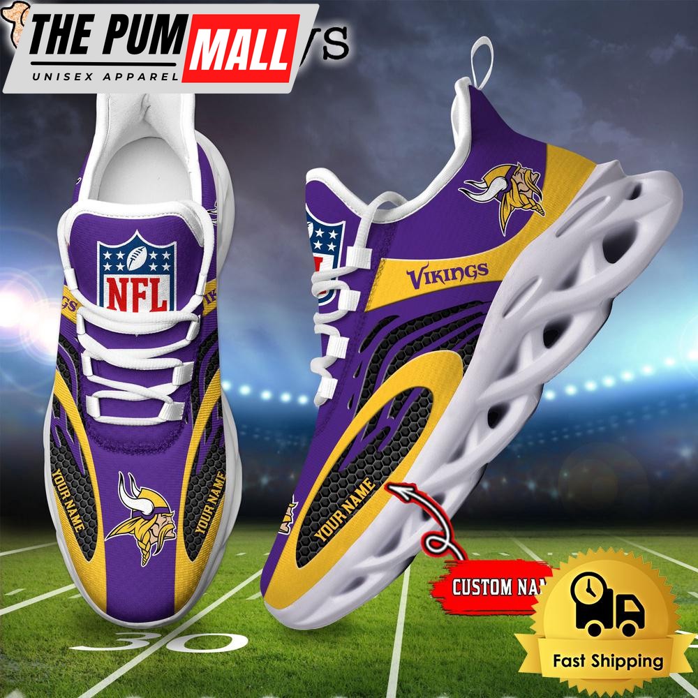 Minnesota Vikings Custom Max Soul Shoes