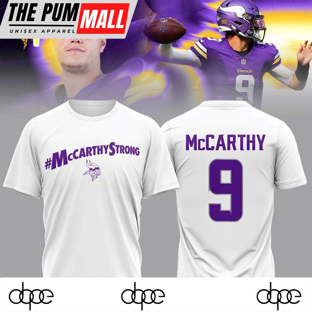 Minnesota Vikings #Mccarthystrong White Shirt