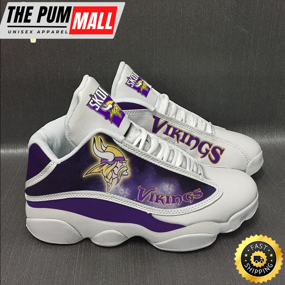 Minnesota Vikings Nfl Ver 1 Air Jd 13 Sneaker