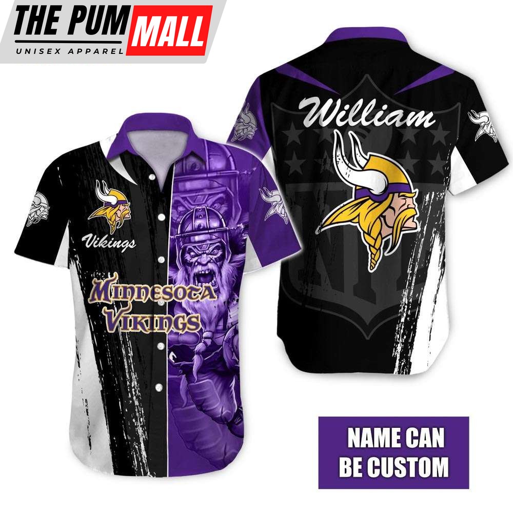 Minnesota Vikings Ragnar Personalized Hawaiian Shirt
