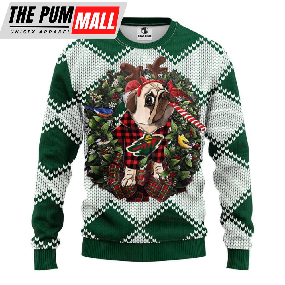 Minnesota Wild Pub Dog Christmas Ugly Sweater, Gift For Christmas