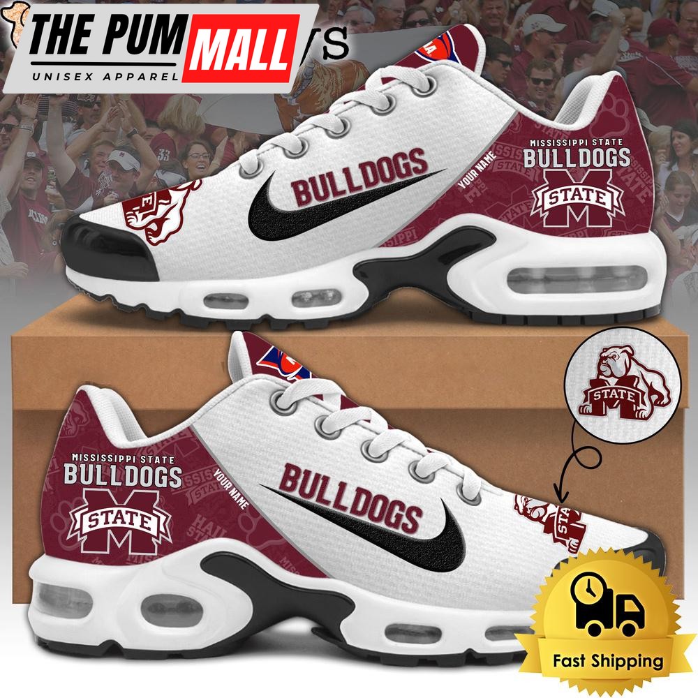 Mississippi State Bulldogs Football Mascot Symbol Custom Air Max Plus Shoes