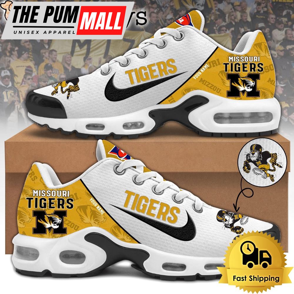 Missouri Tigers Football Mascot Symbol Custom Air Max Plus Shoes