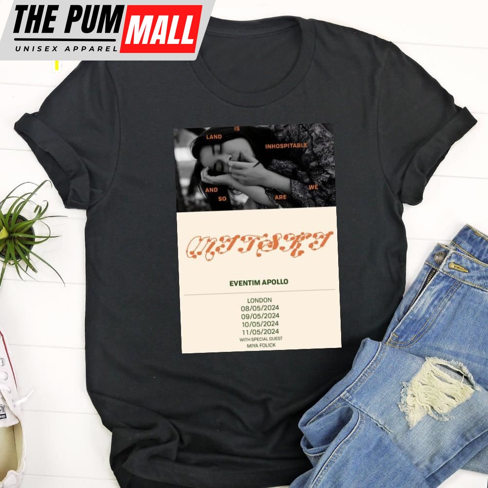 Mitski Land Is Inhospitable And So Are We 2025 Uk Tour T-Shirt