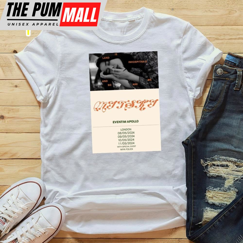 Mitski Land Is Inhospitable And So Are We 2025 Uk Tour Unisex T-Shirt