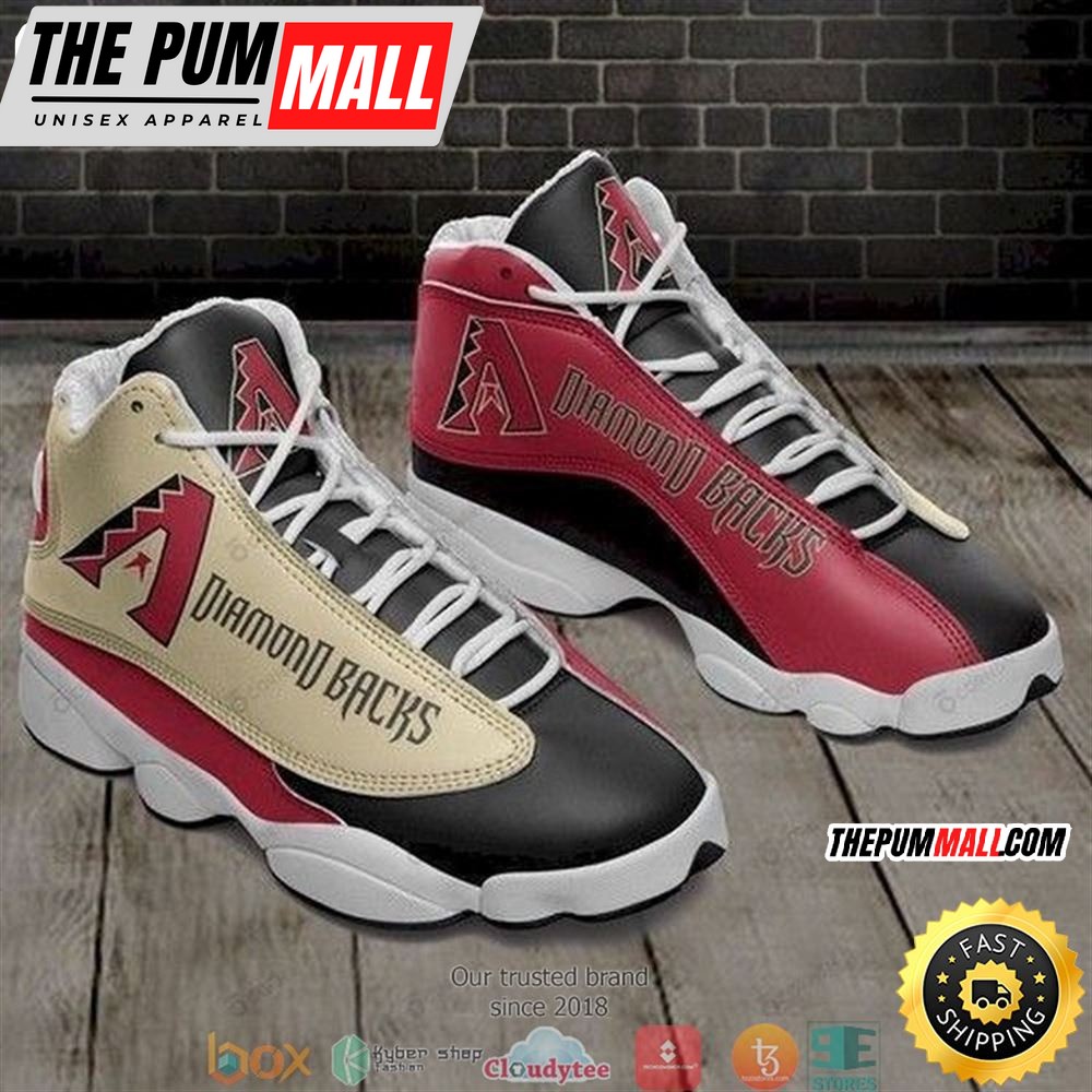 MLB Arizona Diamondbacks Red Black Air Jd 13 Shoes