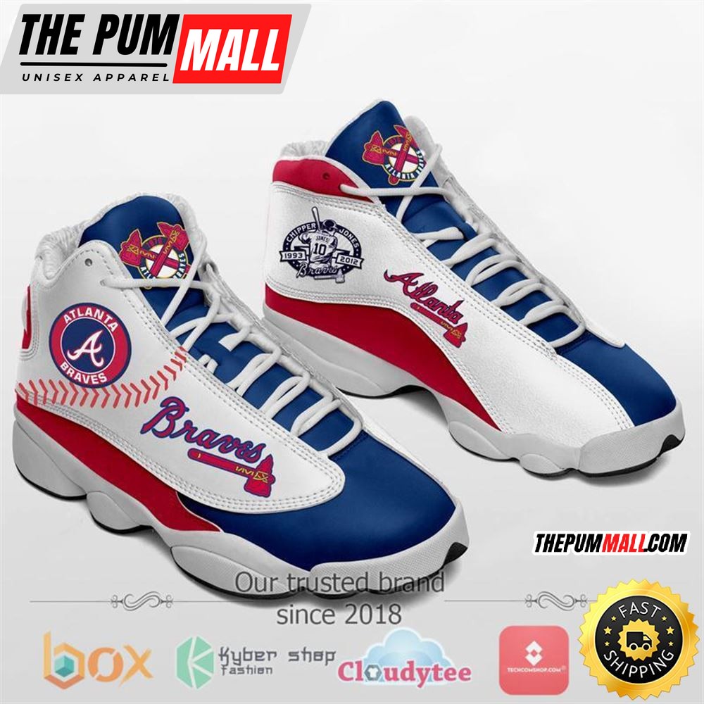 MLB Atlanta Braves Air Jd 13 Shoes V4
