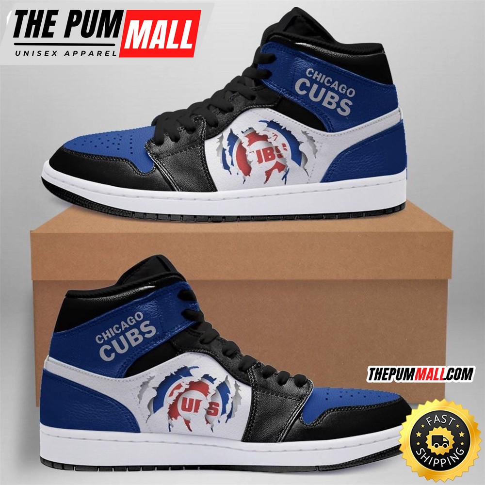 MLB Chicago Cubs Air Jd 1 High Sneakers Timeless Jordan 1 Kicks