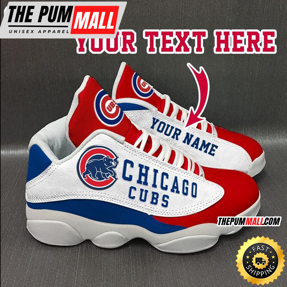MLB Chicago Cubs Custom Name Air Jd 13 Shoes V1