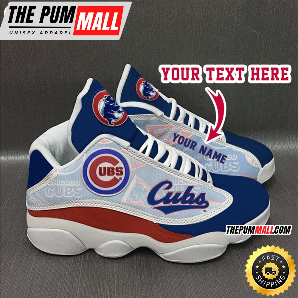 MLB Chicago Cubs Custom Name Air Jd 13 Shoes V2