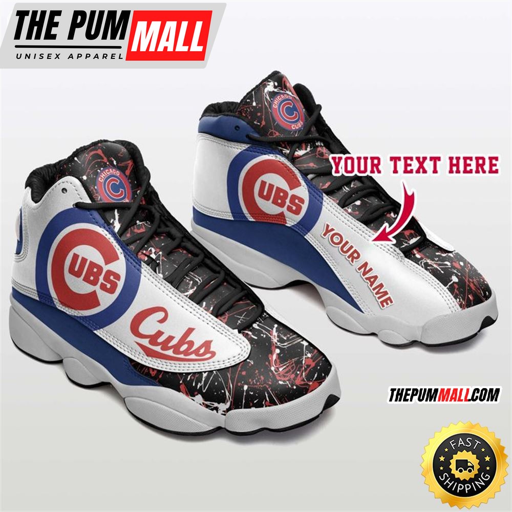MLB Chicago Cubs Custom Name Air Jd 13 Shoes V3