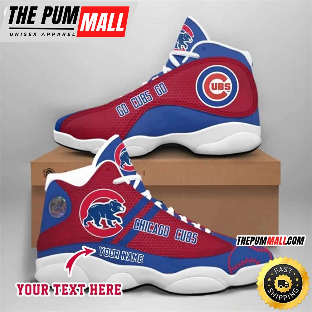 MLB Chicago Cubs Custom Name Air Jd 13 Shoes V8