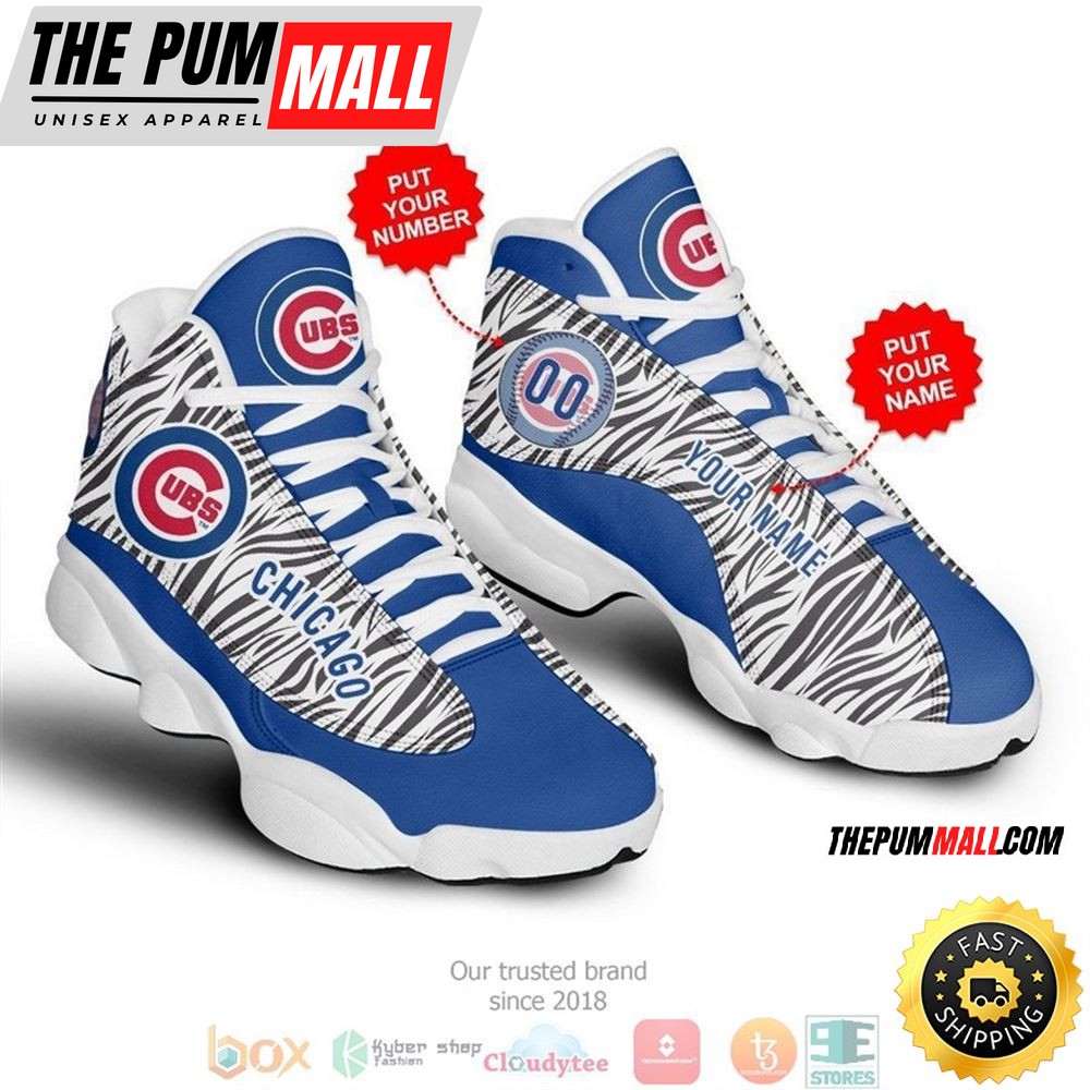 MLB Chicago Cubs Custom Name Number Air Jd 13 Shoes V9