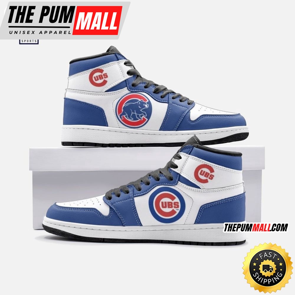 MLB Chicago Cubs Simple Style Air Jd 1 High Sneakers