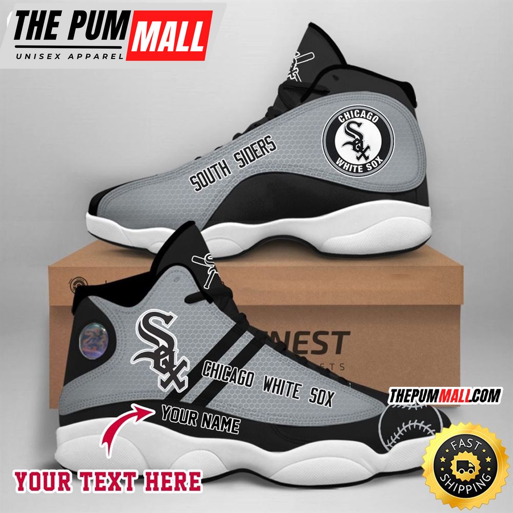 MLB Chicago White Sox Custom Name Air Jd 13 Shoes V3