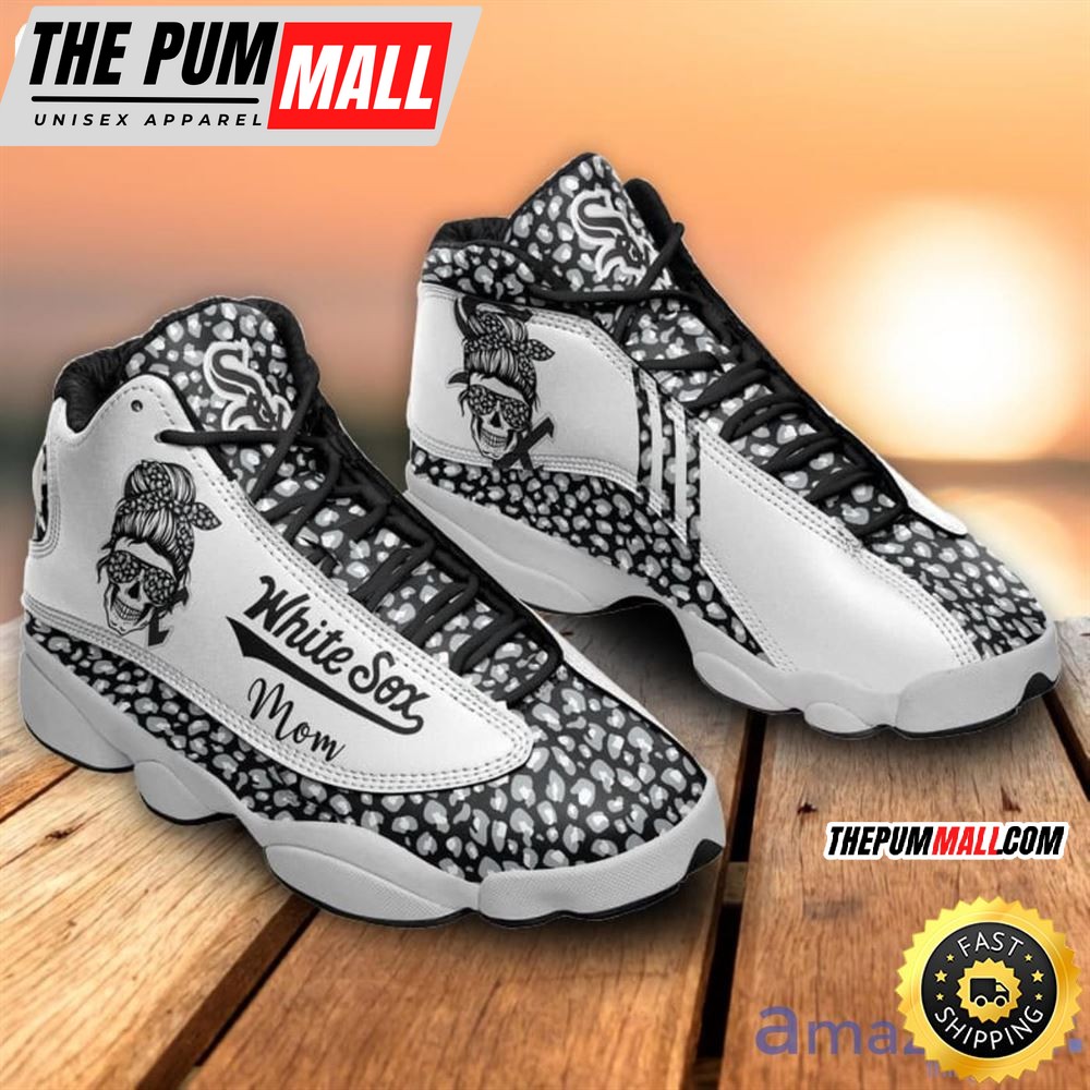 MLB Chicago White Sox Mom Leopard Pattern Air Jd 13 Shoes