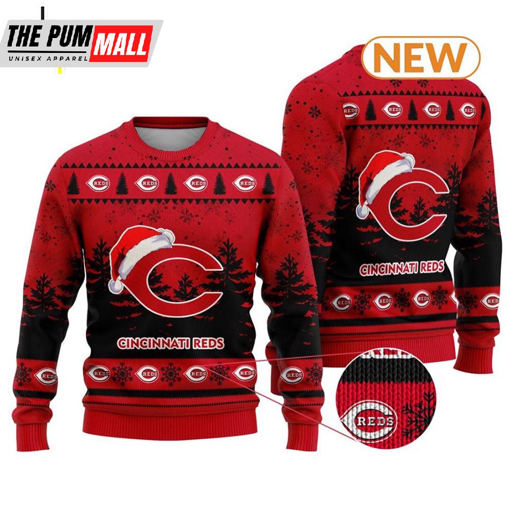 MLB Cincinnati Reds 2025 Ugly Christmas Sweater Shirt, Sweatshirt