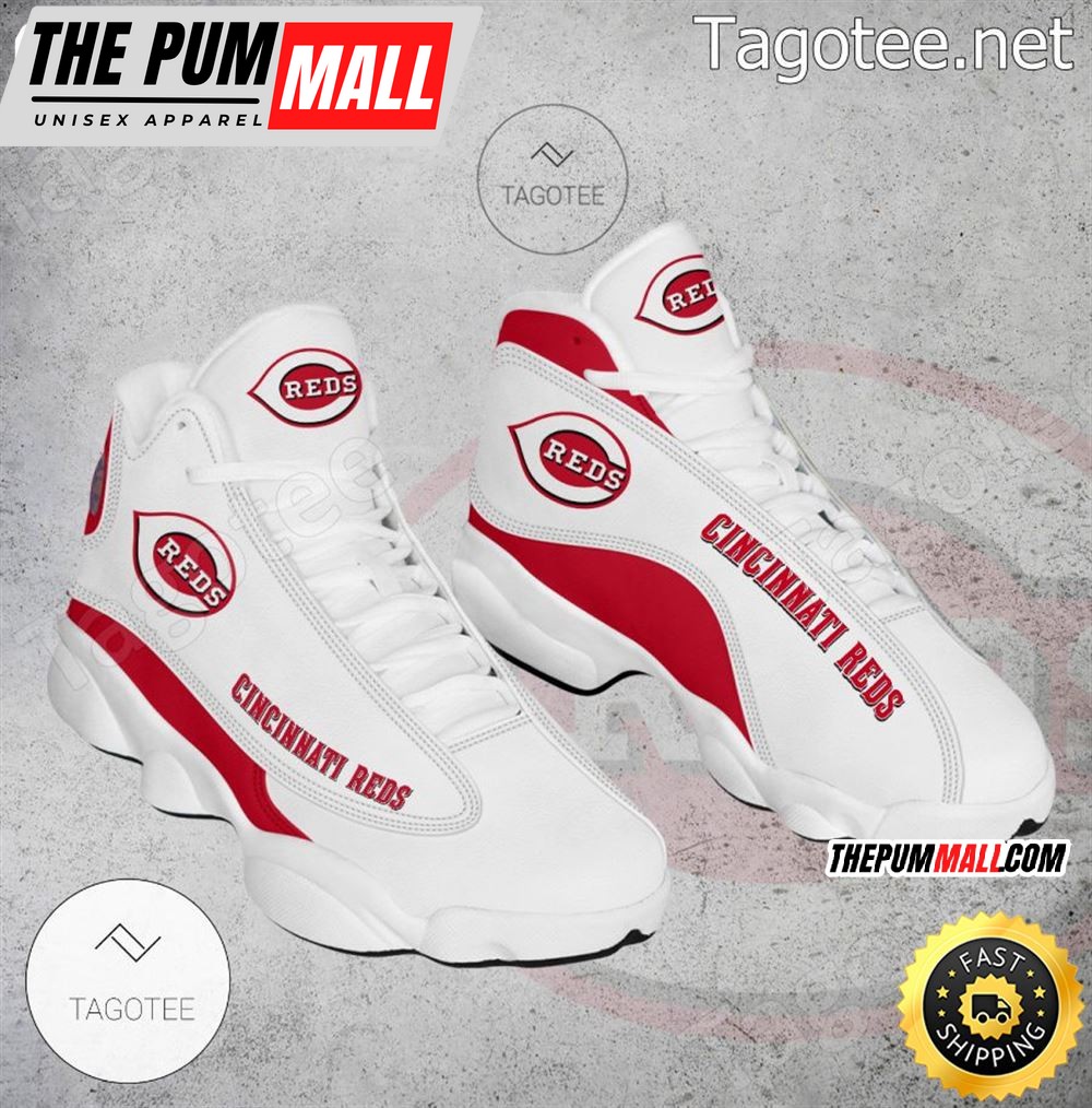 MLB Cincinnati Reds Logo Air Jd 13 Shoes