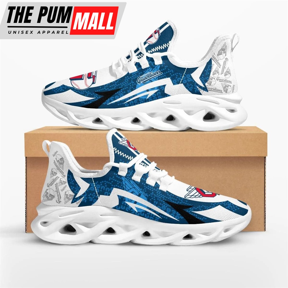 MLB Cleveland Guardians Symbol Geometric Pattern Max Soul Shoes