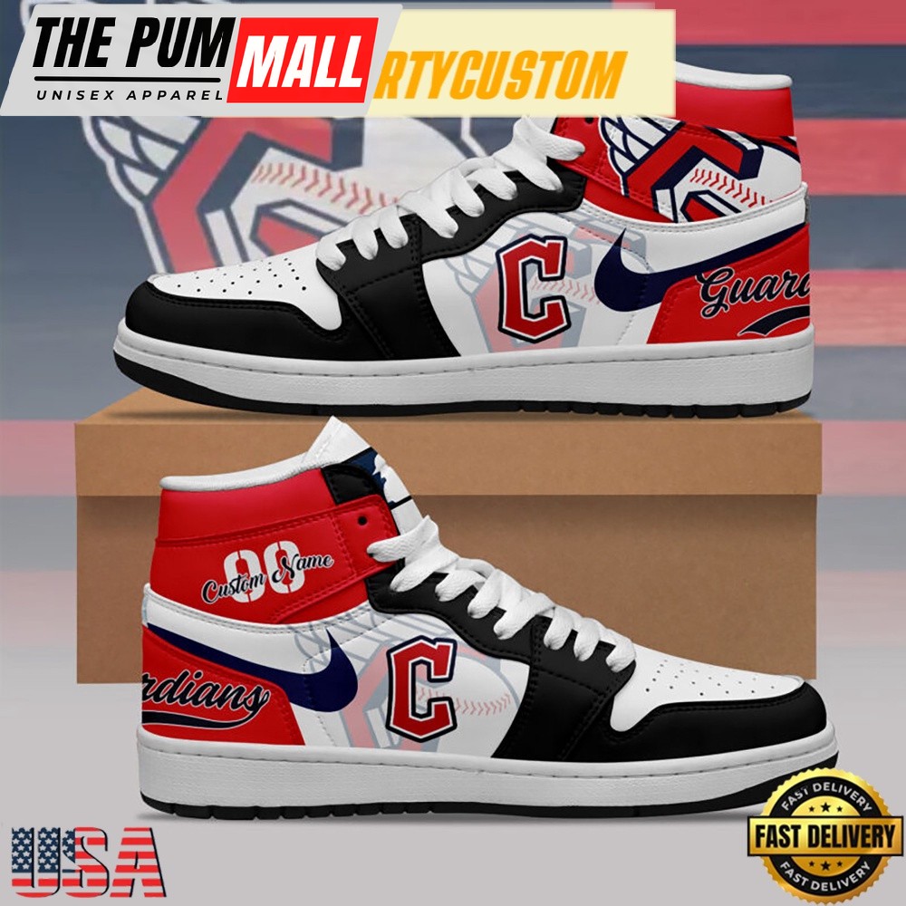 mlb-cleveland-guardians-unique-design-custom-name-air-jordan-1-shoes-running-sne-xnt8aepx MLB Cleveland Guardians Unique Design Custom Name Air Jordan 1 Shoes Running Sneakers , MLB Fan Gifts