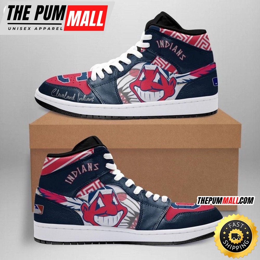 MLB Cleveland Indians Air Jd 1 High Sneakers