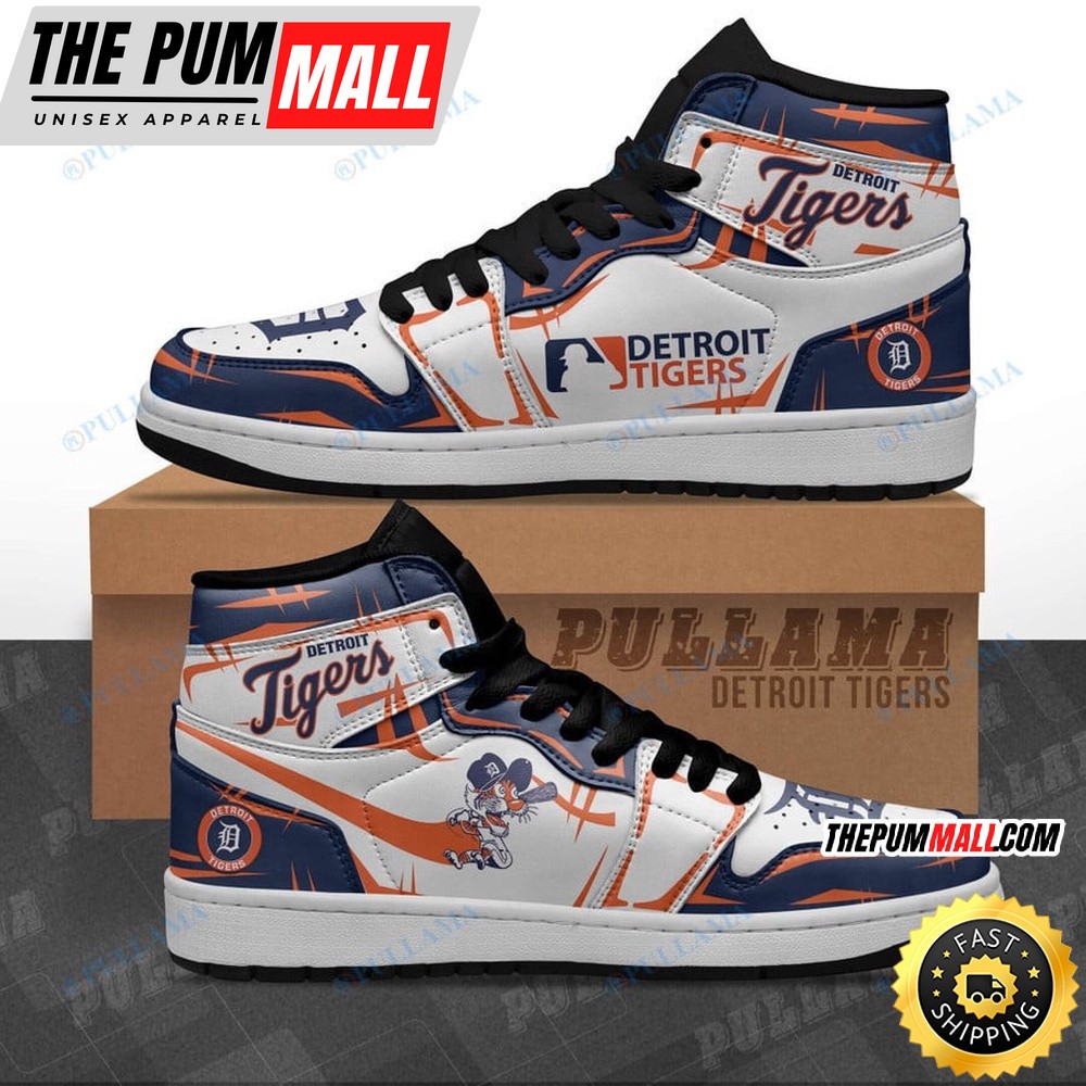 MLB Detroit Tigers Mascot Air Jd 1 High Sneakers