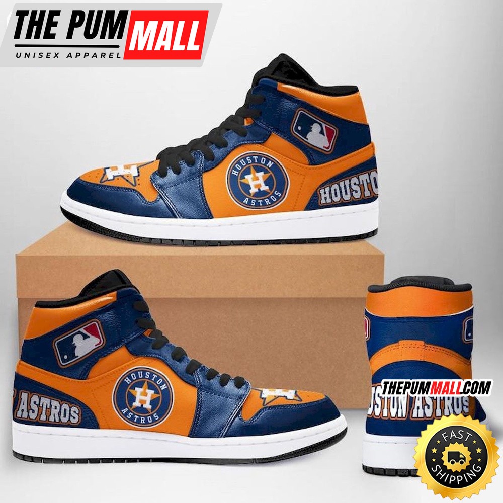 MLB Houston Astros Air Jd 1 High Sneakers Timeless Jordan 1 Kicks